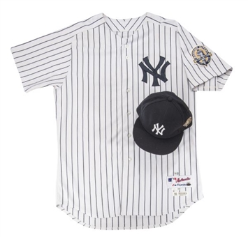 2013 Mark Reynolds Game Worn New York Yankees Home Jersey and Hat With Rivera Final Season Patch (MLB Authenticated)